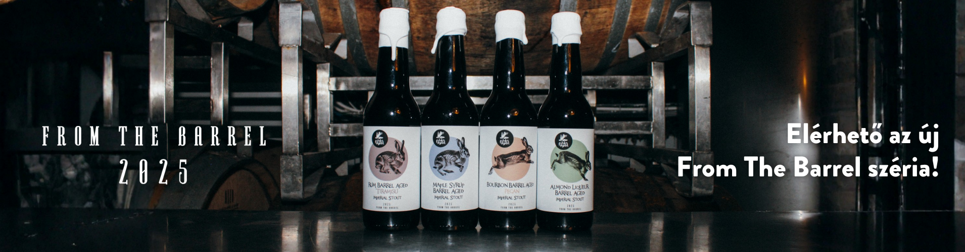 Fehér Nyúl kisüzemi hordóérlelt sörszéria, hordóérlelt imperial stout sörök