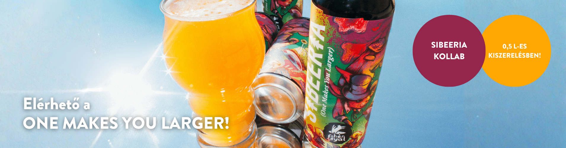 Fehér Nyúl citromos pastry sour, One Makes You Larger, Sibeeria Brewery kollab, Rafa különkiadás
