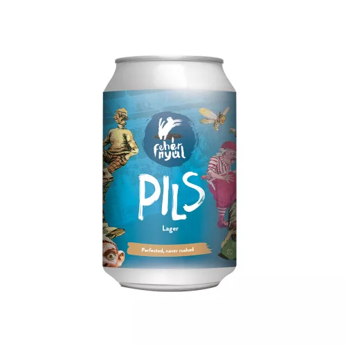 Pils világos lager 0,33 l doboz – Fehér Nyúl